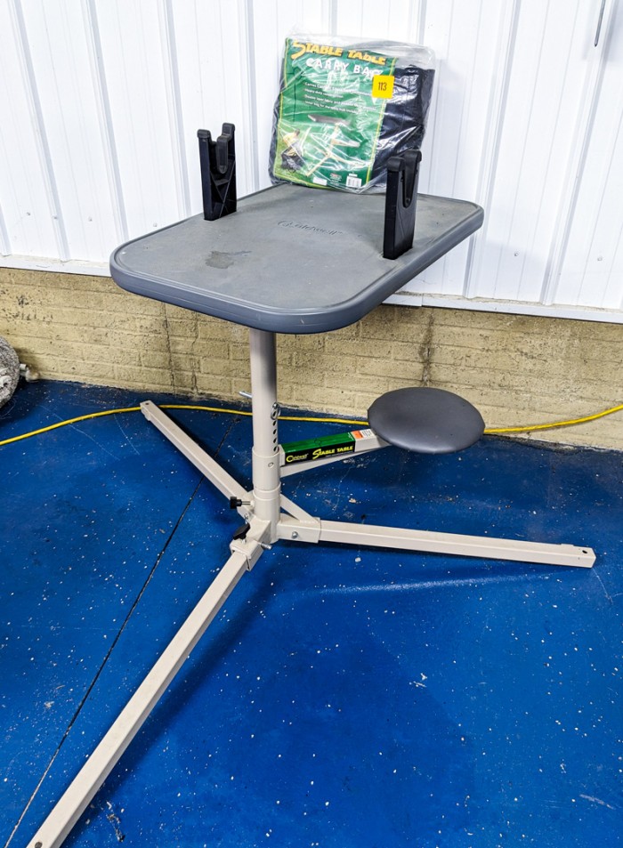 113. Caldwell Stable Table Shooting Stand w/ Camping Bag