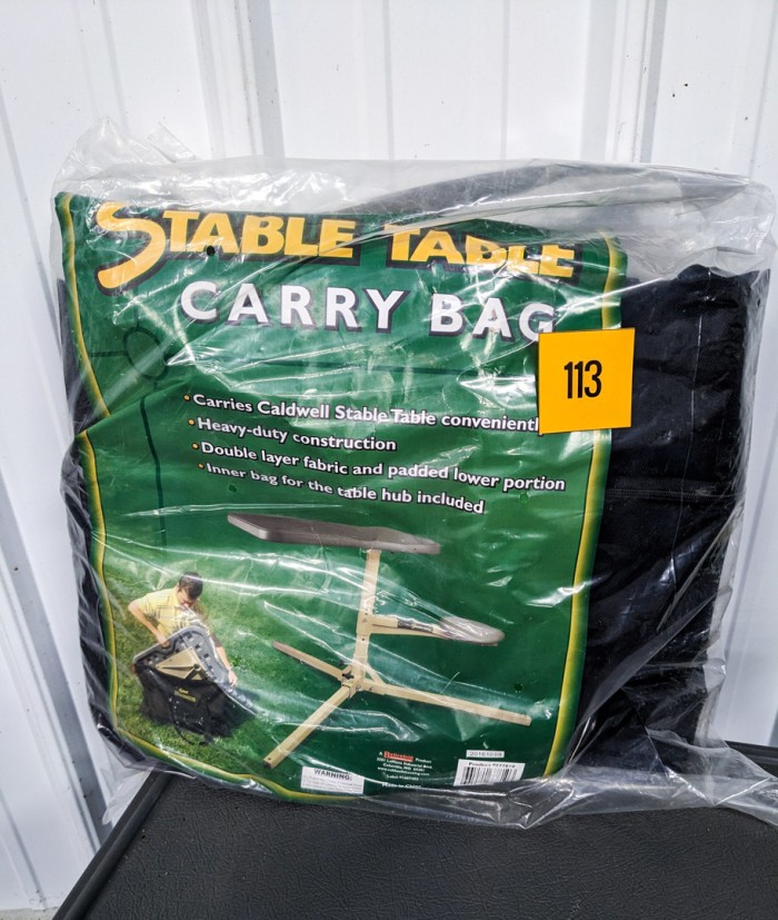 113. Caldwell Stable Table Shooting Stand w/ Camping Bag - Image 6