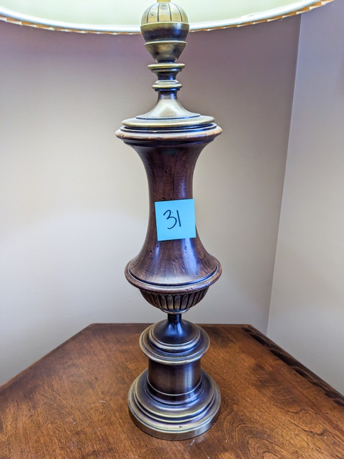 31. Barrel Table + 36" Lamp - Image 2