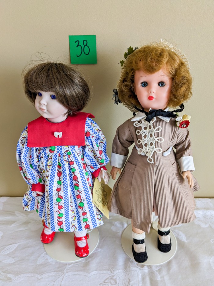 38. (2) Antique Dolls