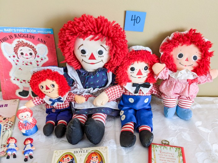 40. Raggedy Ann Dolls, Books + Collectibles - Image 2