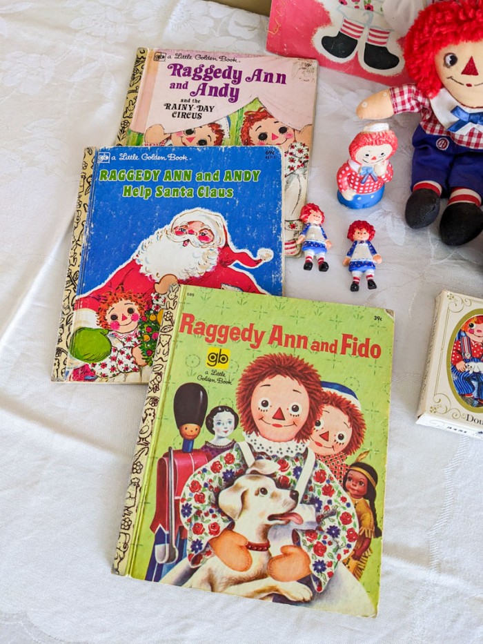 40. Raggedy Ann Dolls, Books + Collectibles - Image 4