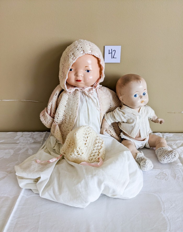 42. (2) Antique Dolls