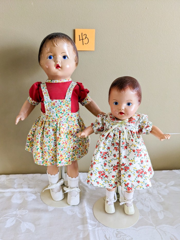 43. (2) Antique Dolls