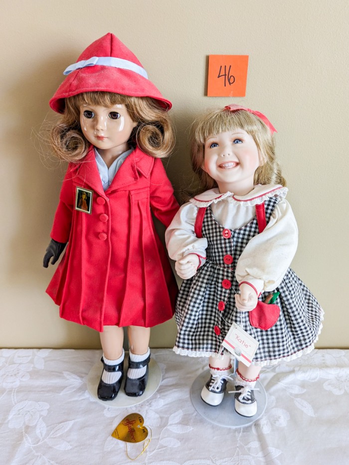 46. 21" Effanbee Doll + 17" Ashton Drake Doll