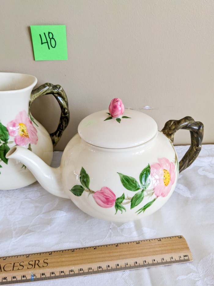 48. Francisican Desert Rose Pitcher + Teapot - Image 3