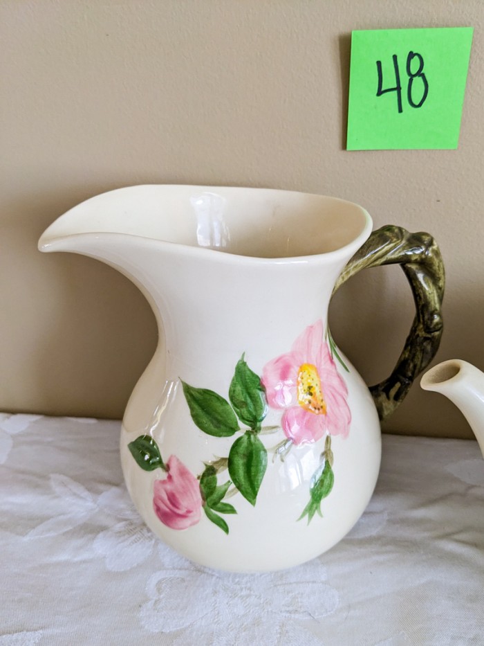 48. Francisican Desert Rose Pitcher + Teapot - Image 7