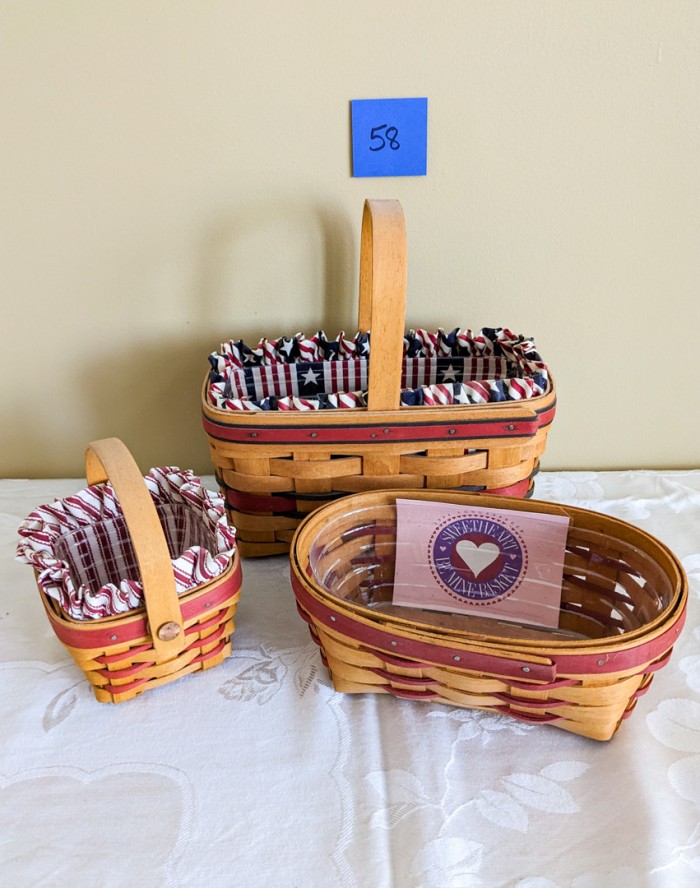 58. (3) Longaberger Baskets