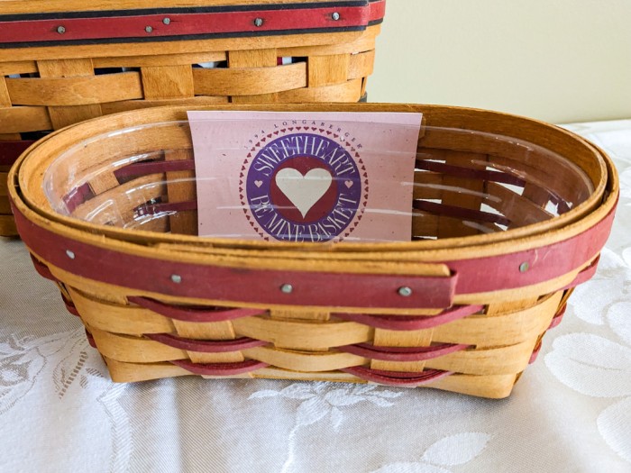 58. (3) Longaberger Baskets - Image 2