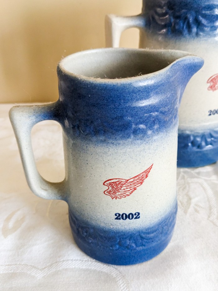 66. (3) Redwing "Home" Stoneware Pitchers - Image 7