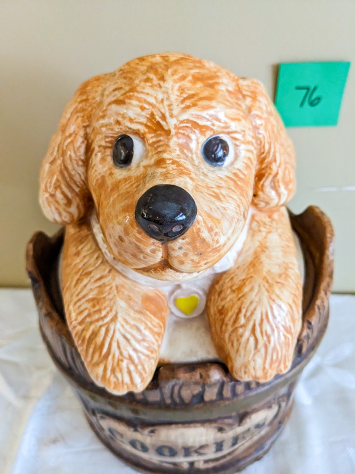 76. Vintage Dog Cookie Jar - Image 2