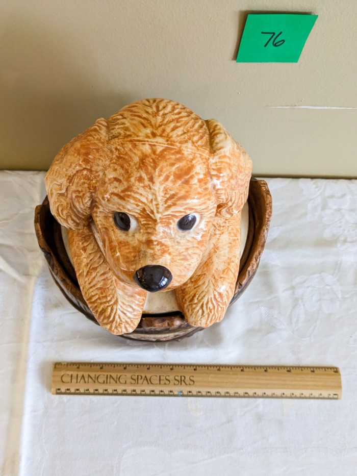 76. Vintage Dog Cookie Jar - Image 3