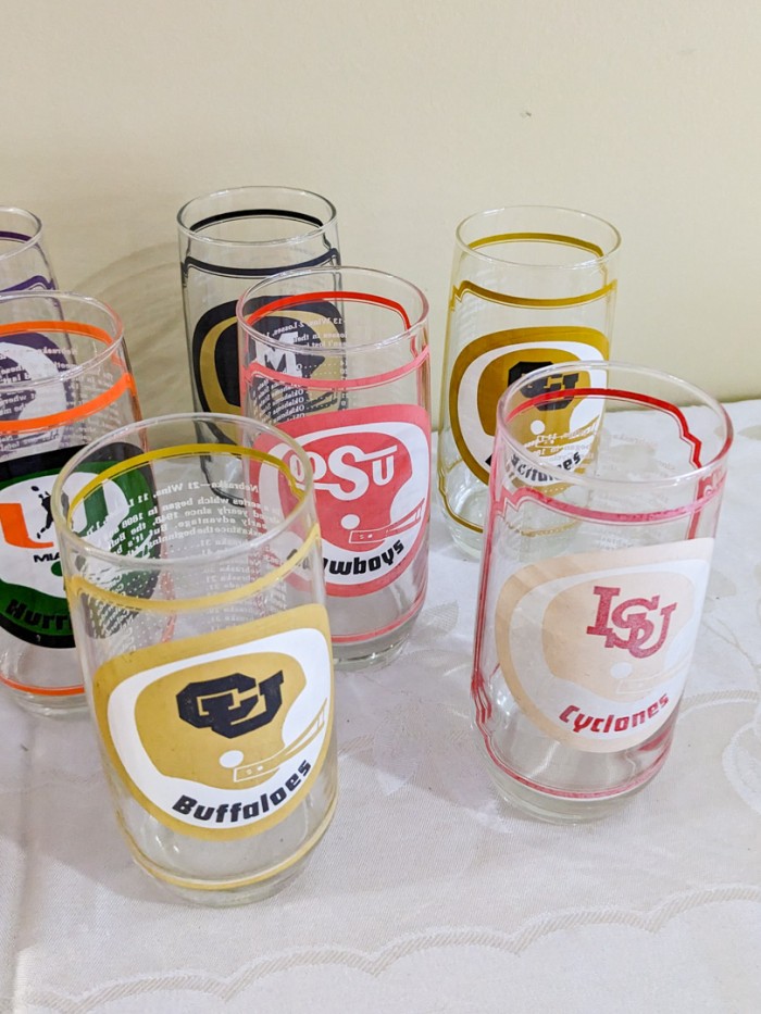 170. (15) Football Tumblers - Image 5