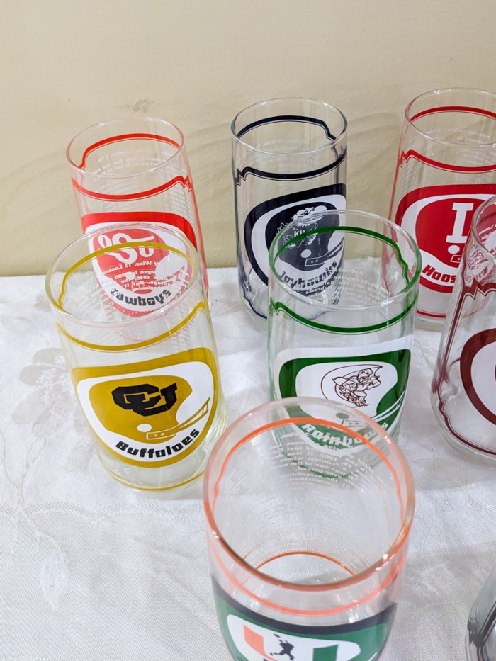 171. (16) Football Tumblers - Image 7