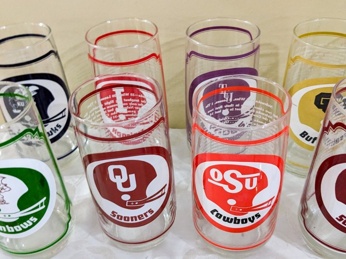 171. (16) Football Tumblers - Image 6