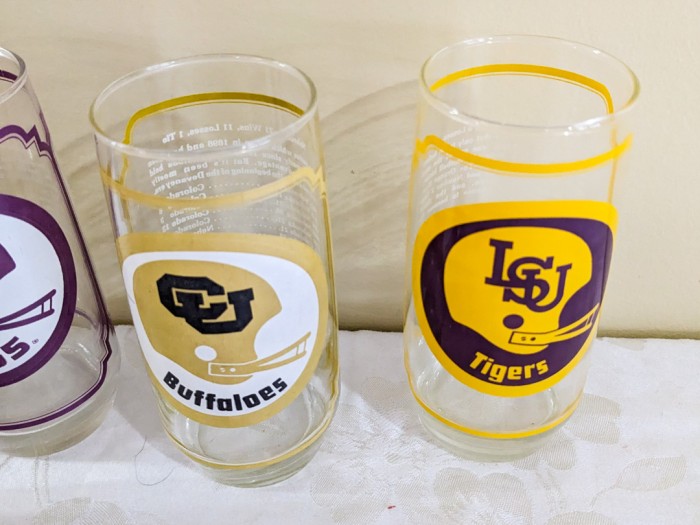 171. (16) Football Tumblers - Image 3