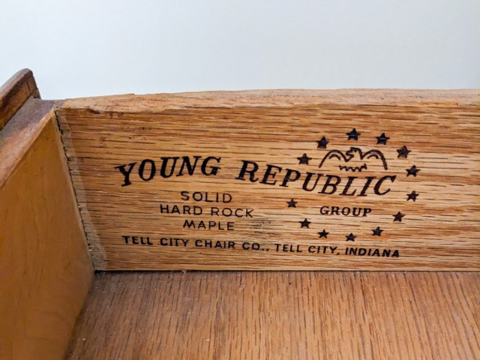 141. Young Republic Accent Table w/ Drawers - Image 4