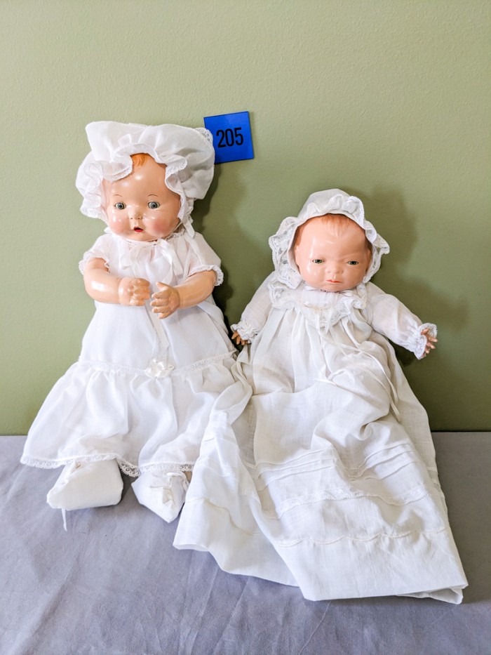 205. (2) Antique Dolls