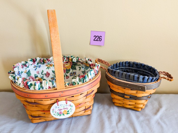 226. (2) Longaberger Baskets