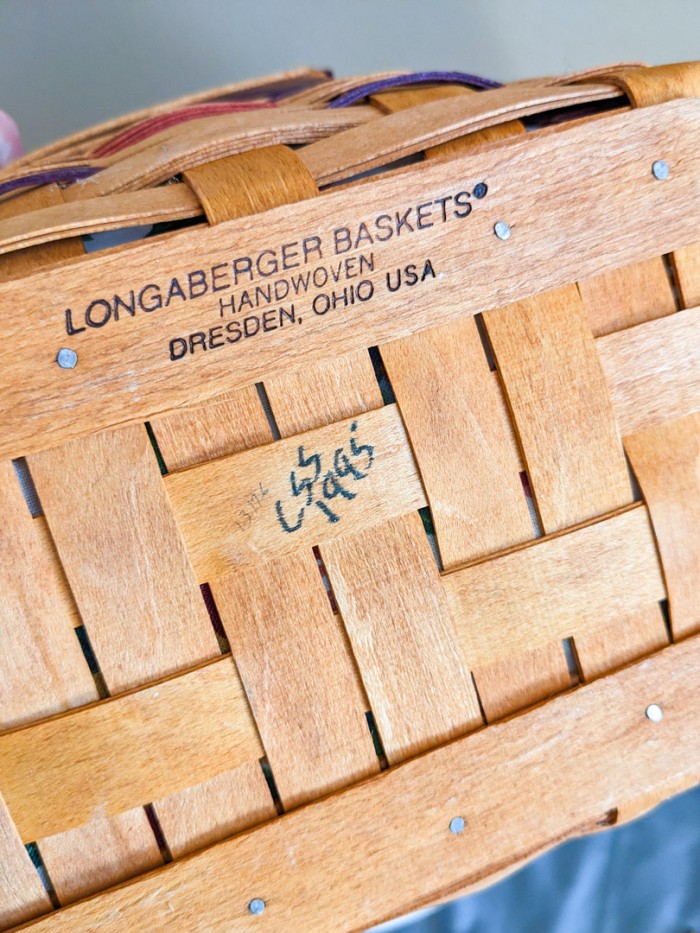 226. (2) Longaberger Baskets - Image 6