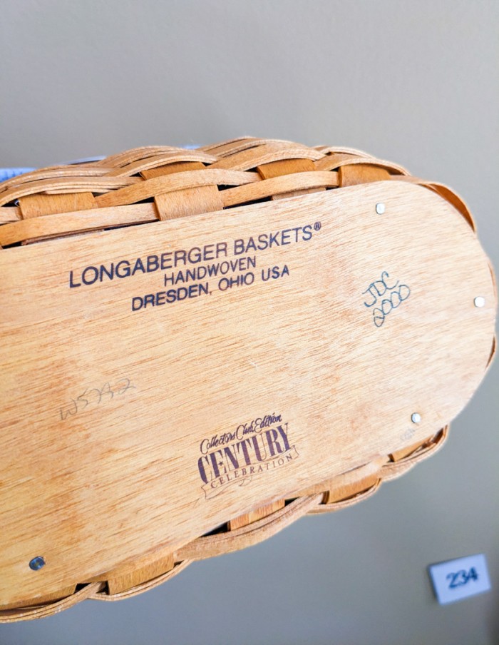 234. (2) Longaberger Baskets - Image 7