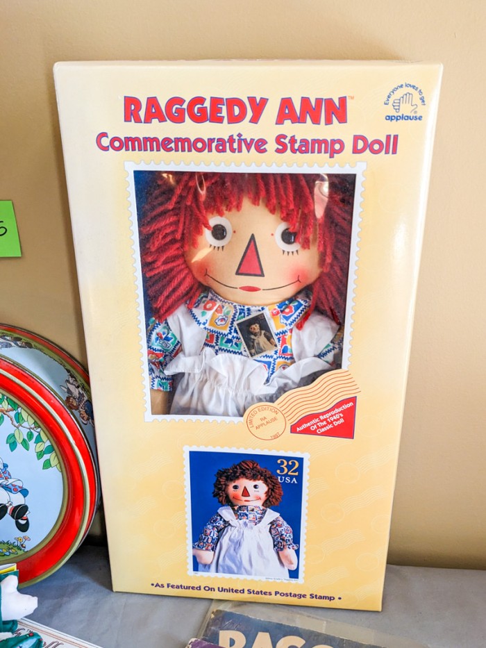 235. Raggedy Ann Dolls, Tin + Books - Image 3