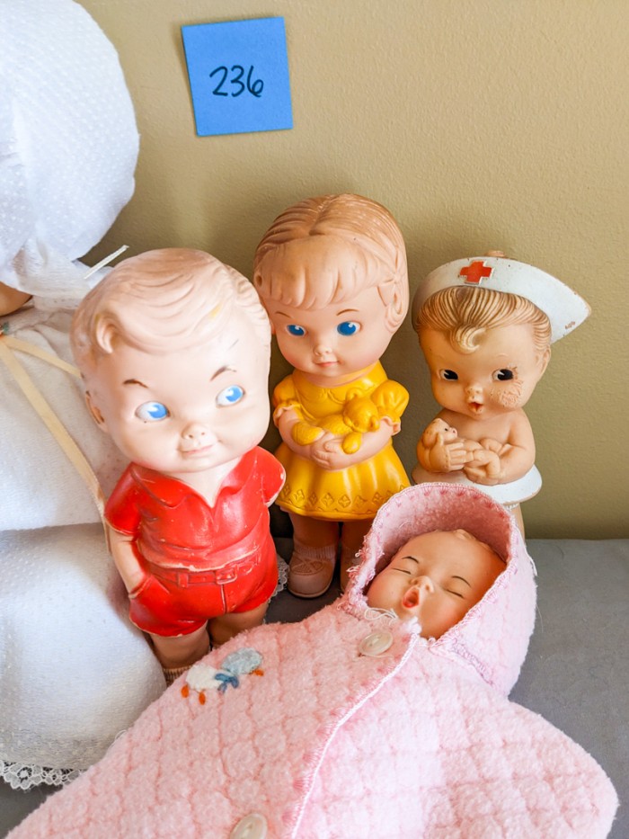 236. (9) Vintage Dolls - Image 4