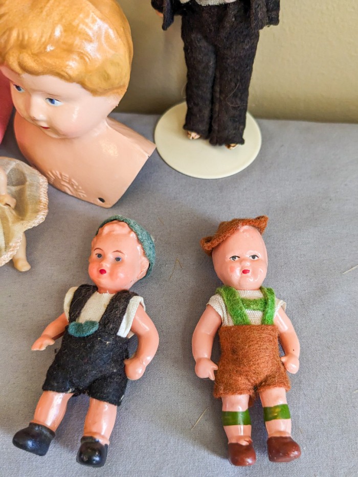 243. (10) Antique Dolls + Parts - Image 4