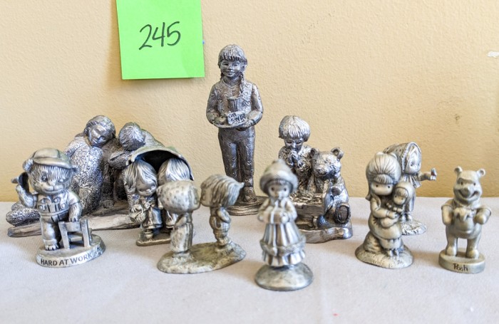 245. (10) Pewter Figurines