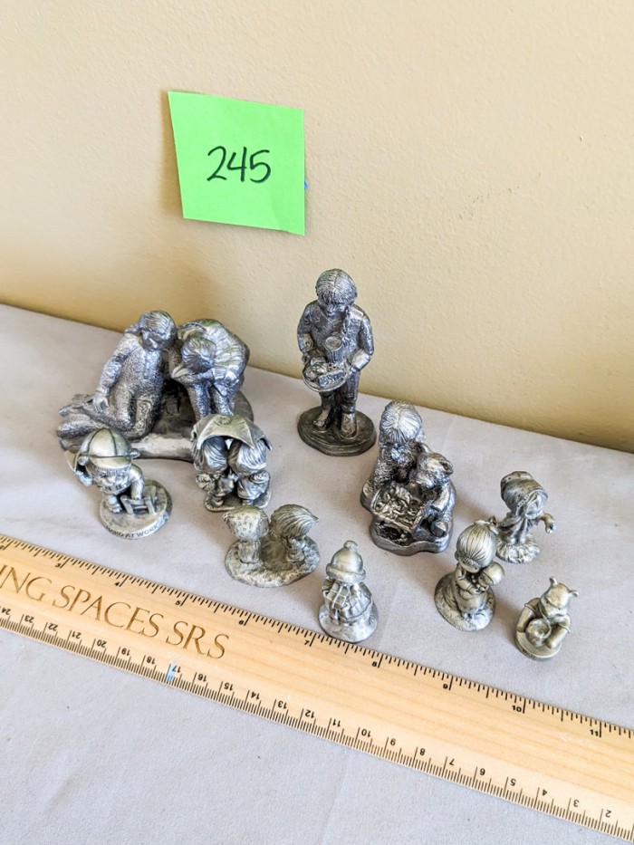 245. (10) Pewter Figurines - Image 3