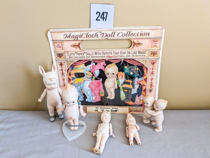 247. Porcelain Dolls + Paper Doll