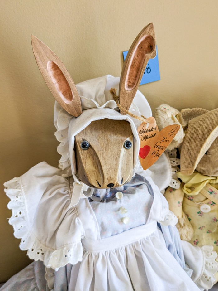 248. Wood Bunny + Antique Bunny - Image 2