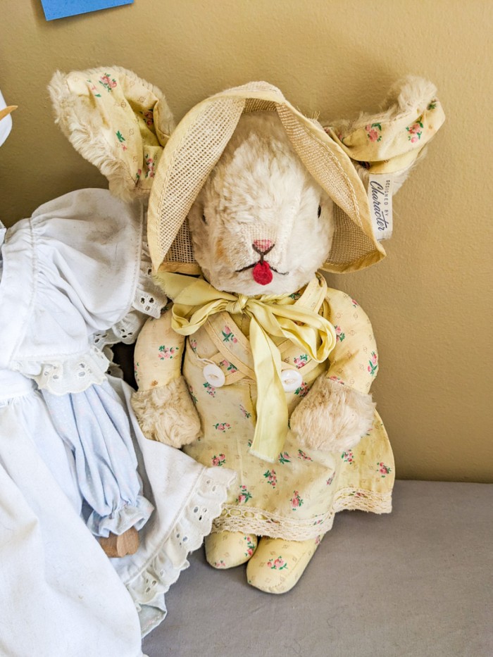 248. Wood Bunny + Antique Bunny - Image 4