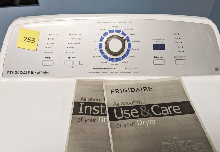 253. Frigidaire Dryer - Image 2