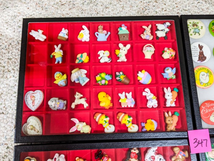 347. Vintage Hallmark Pins in Cases - Image 2