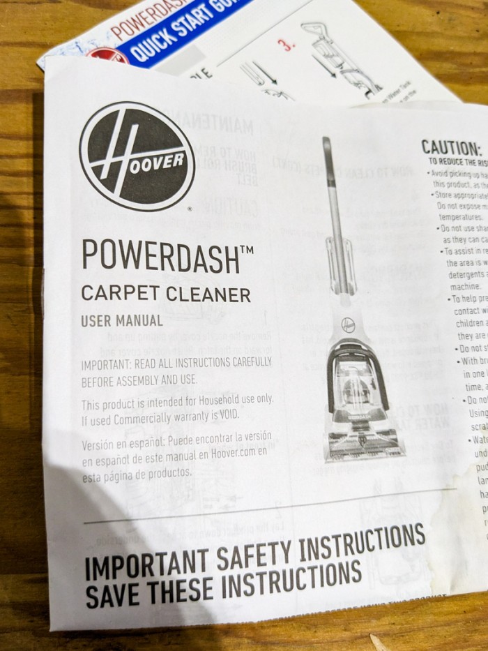 373. Hoover Carpet Cleaner - Image 3