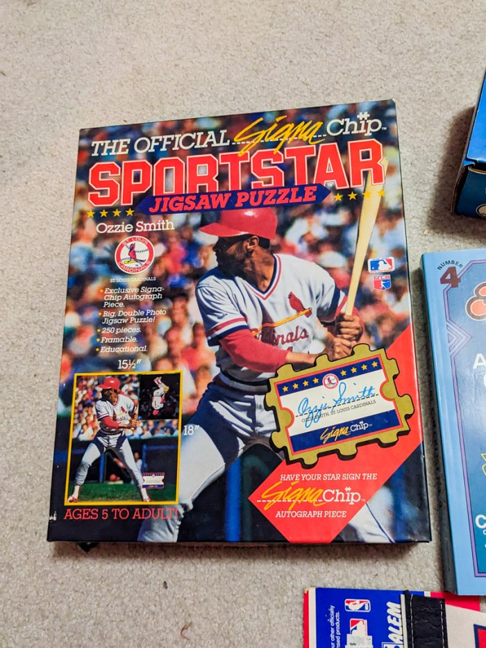 381. Baseball Cards, Pennant, Books + Puzzle - Image 17