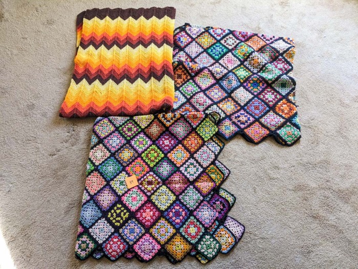 39. (3) Crochet Blankets