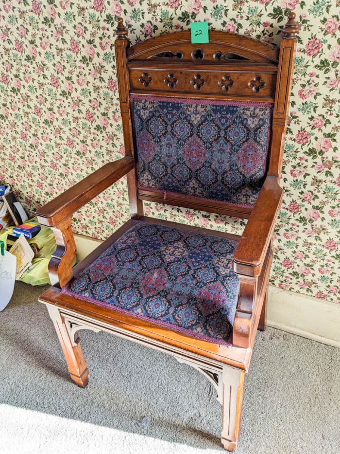 22. Antique Armchair - Image 6