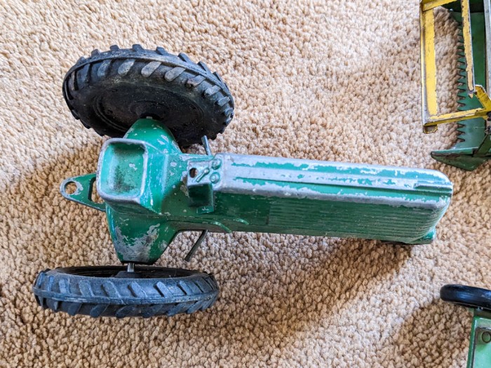 72. Vintage John Deere Tractor + Metal Toys Tractors - Image 8