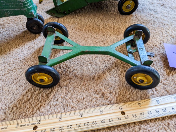 72. Vintage John Deere Tractor + Metal Toys Tractors - Image 7