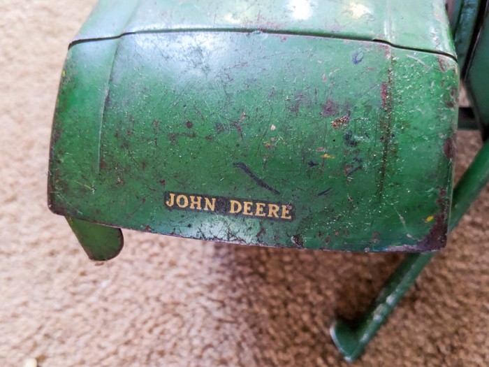 72. Vintage John Deere Tractor + Metal Toys Tractors - Image 3