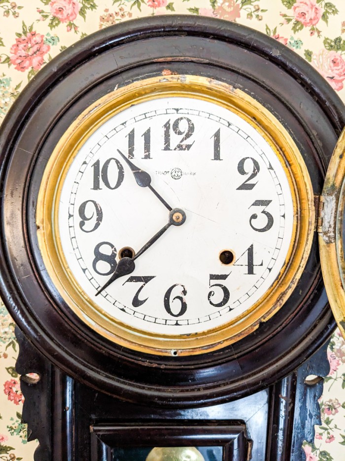 28. Antique Wall Clock - Image 2