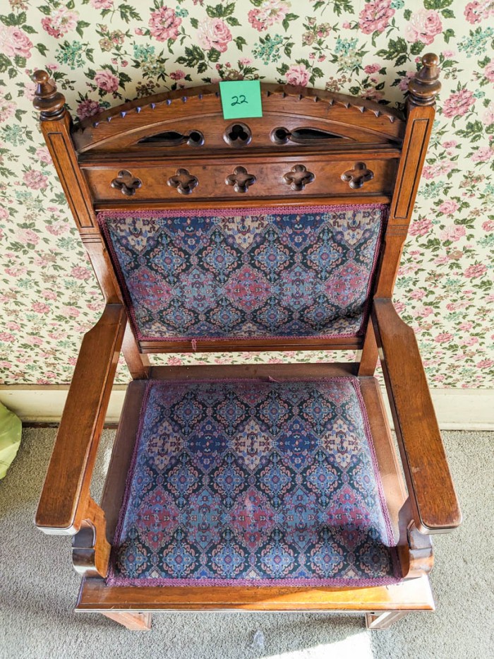 22. Antique Armchair - Image 2