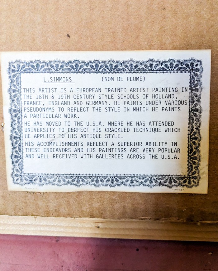 36. Countryside Oil Painting by L. Simmons - Image 3