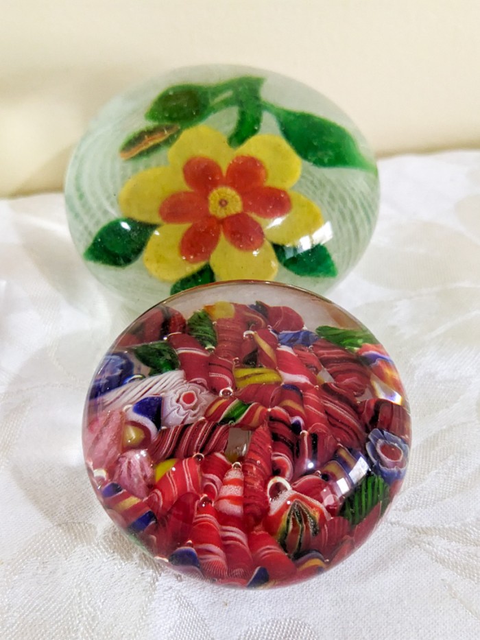 316. (3) Art Glass Paperweights - Image 6