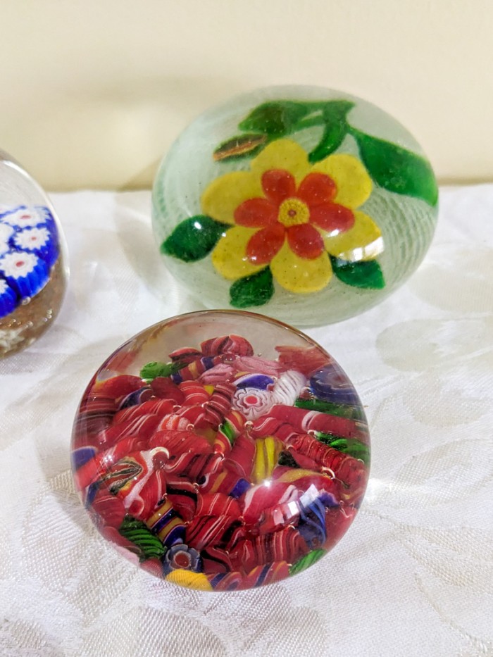 316. (3) Art Glass Paperweights - Image 5