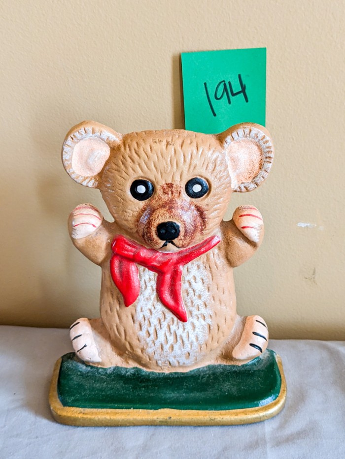 194. Cast Iron Teddy Bear Doorstop