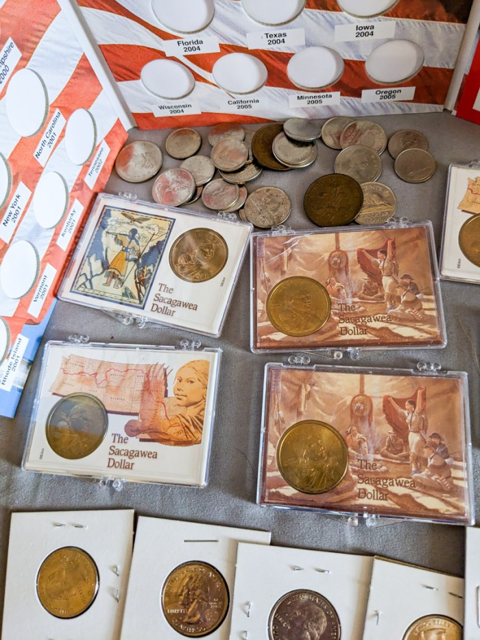 203. Coin Collection + (3) Empty Quarter Books - Image 6