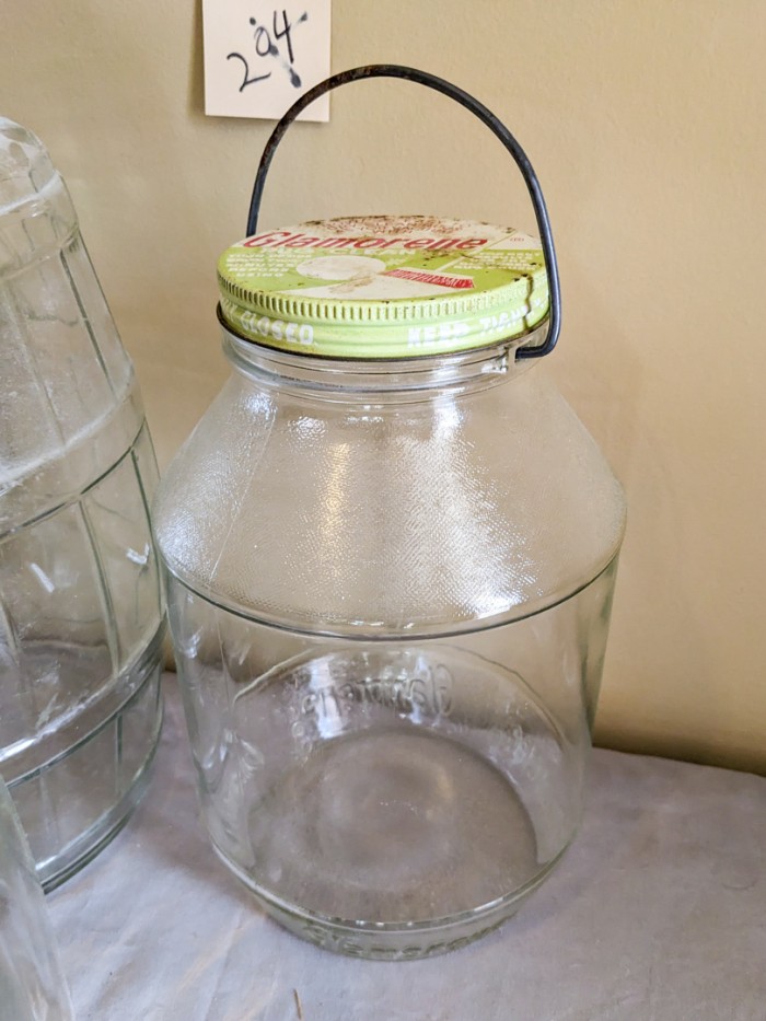 204. (3) Lg. Vintage Jars - Image 6